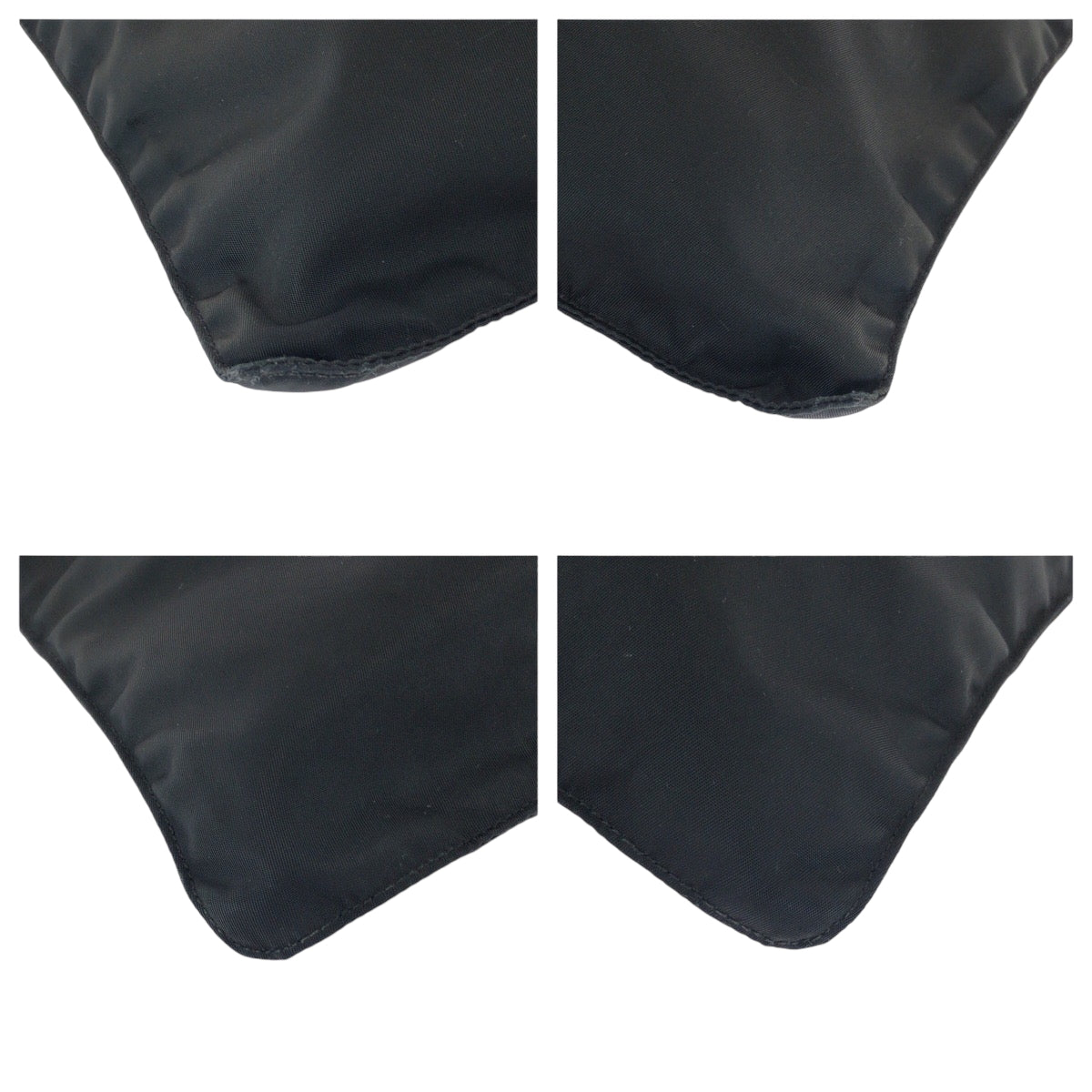 19763
PRADA プラダ テスート 三角ロゴプレート ブラック 黒 シルバー金具 ナイロン ショルダーバッグ サコッシュ  レディース AB