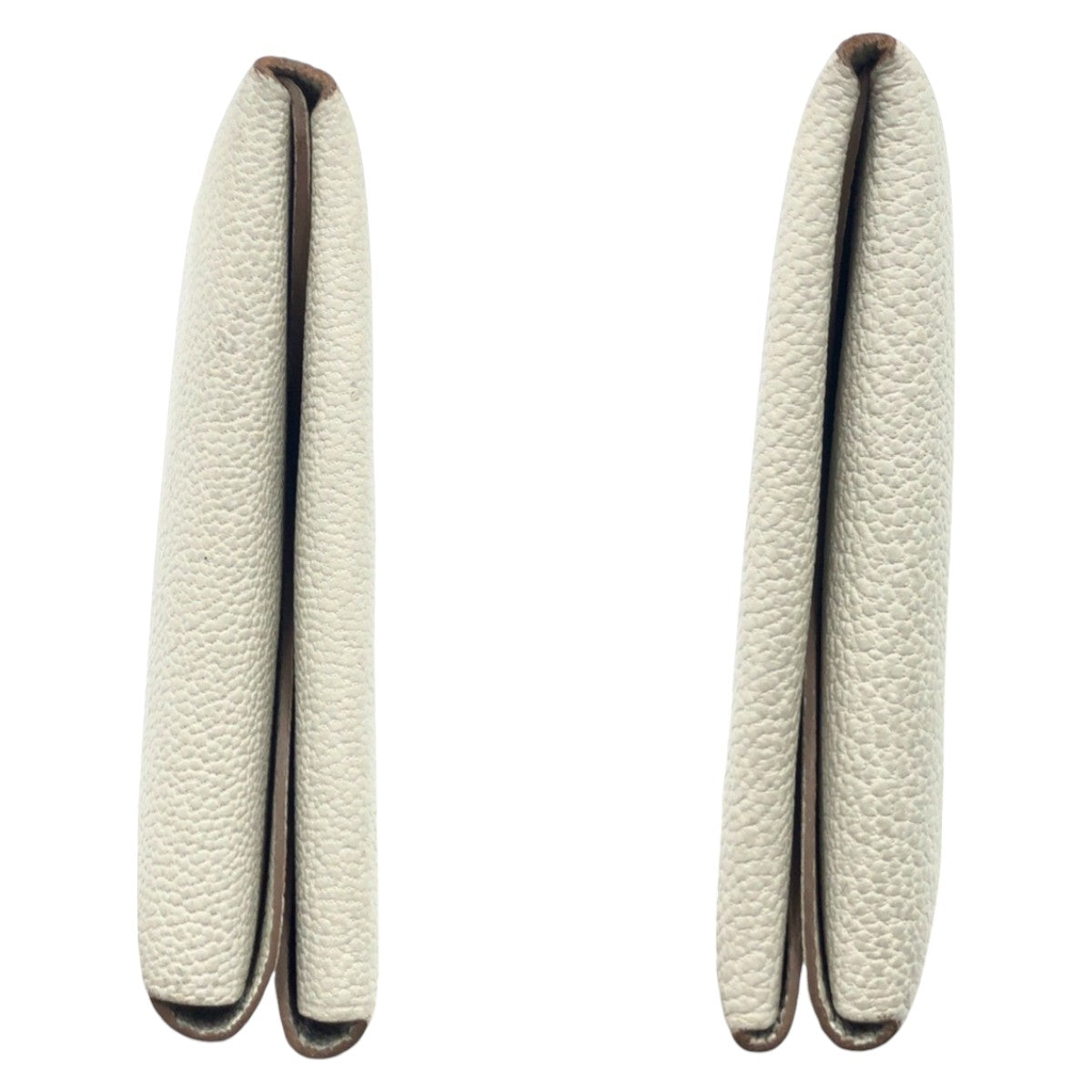 19766
HERMES エルメス カルヴィ デュオ ベージュ マッシュルーム ヴォーエプソン カードケース コインケース コンパクトウォレット 小銭入れ B刻印 レディース AB46