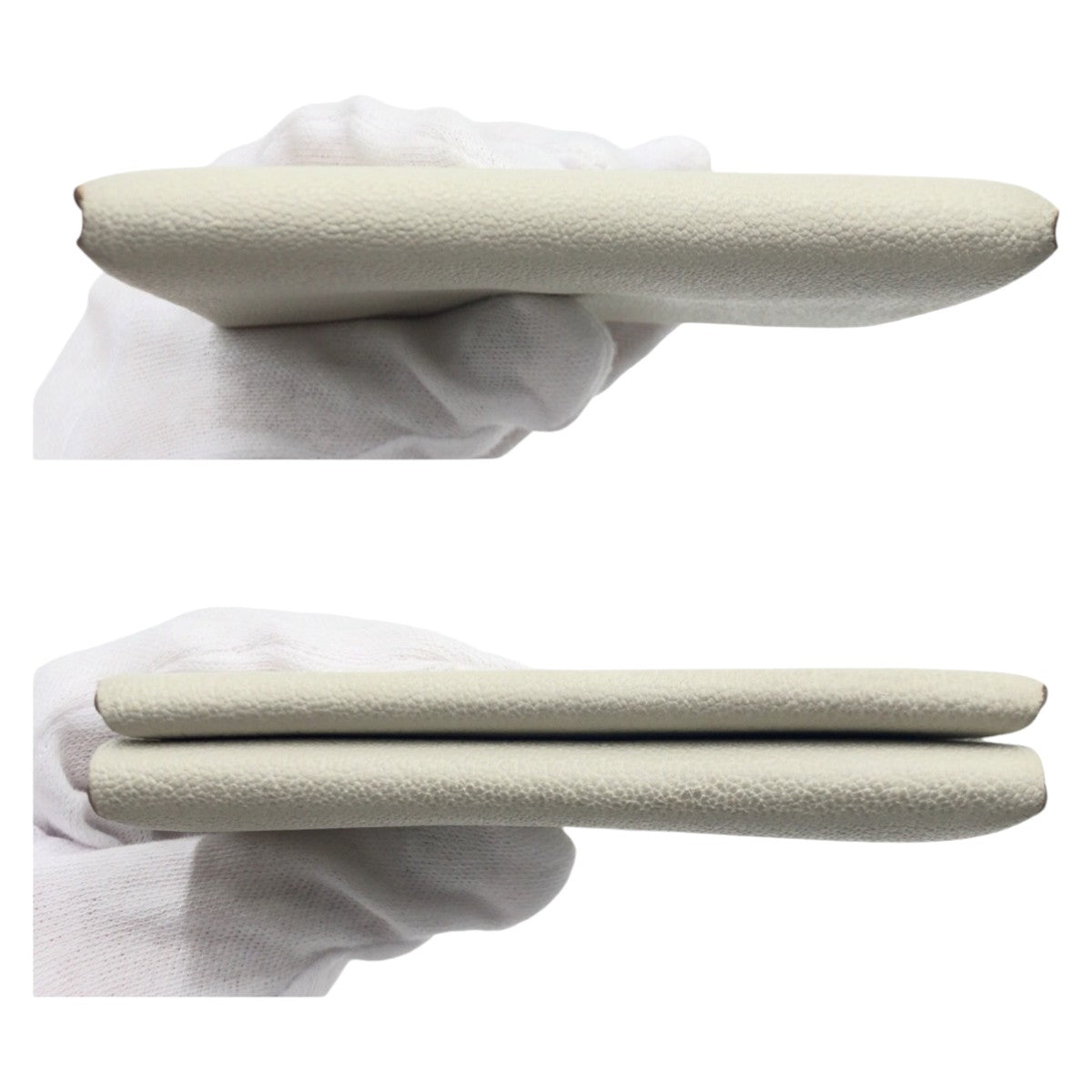 19766
HERMES エルメス カルヴィ デュオ ベージュ マッシュルーム ヴォーエプソン カードケース コインケース コンパクトウォレット 小銭入れ B刻印 レディース AB46