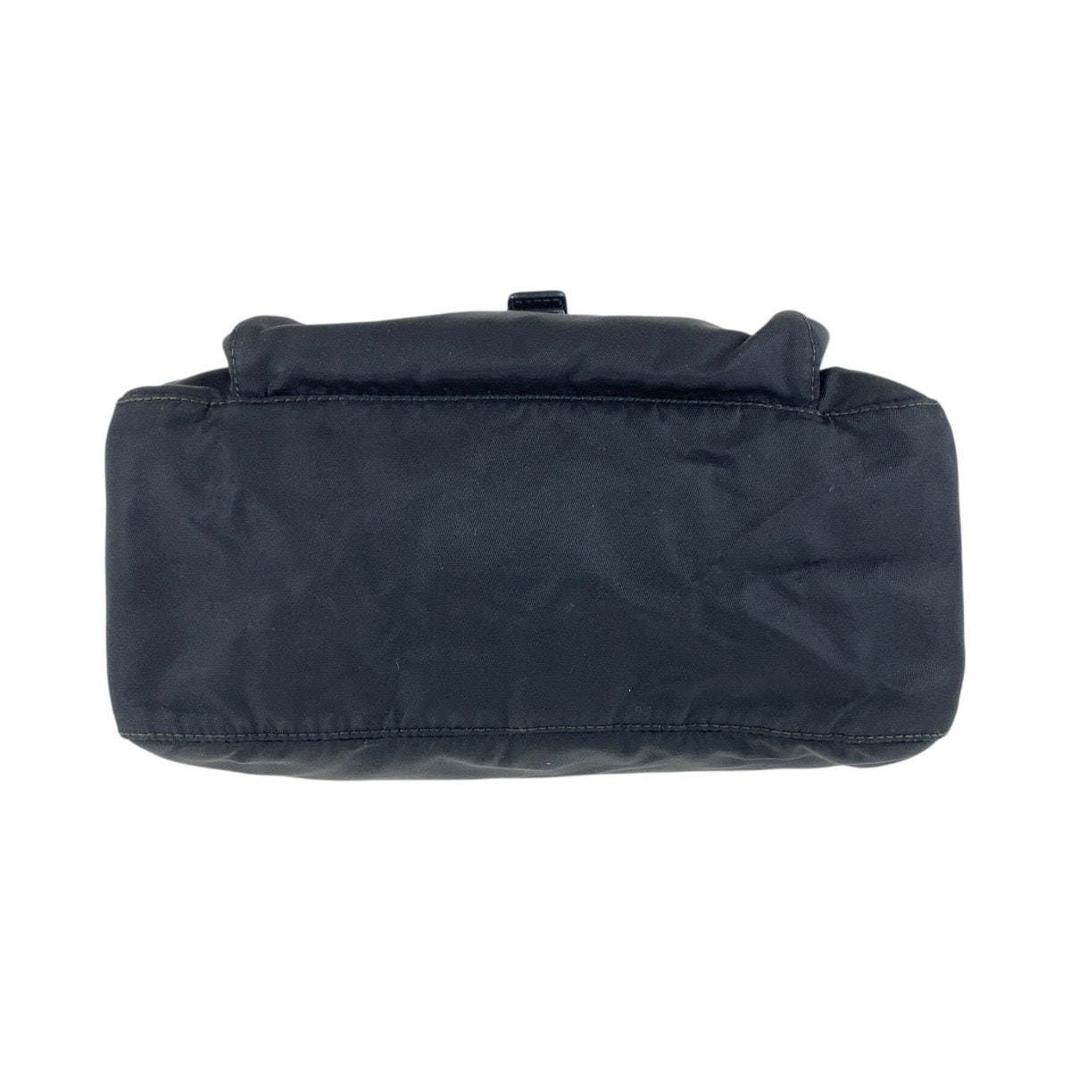 PRADA プラダ テスート 三角ロゴプレート ブラック 黒 シルバー金具 ナイロン ショルダーバッグ ポシェット  レディース ABP