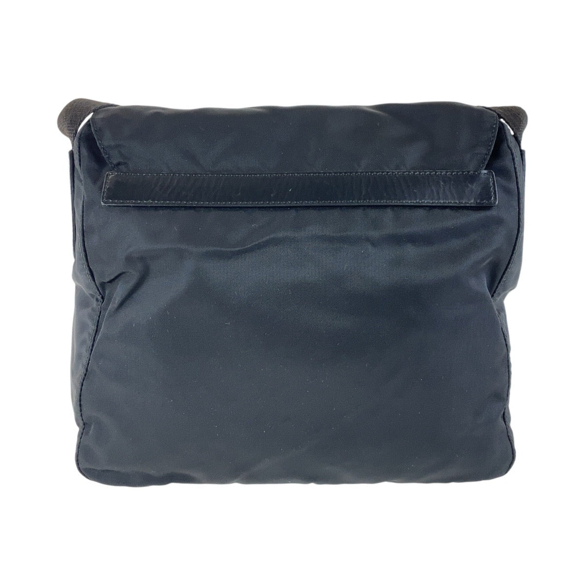 PRADA プラダ テスート 三角ロゴプレート ブラック 黒 シルバー金具 ナイロン ショルダーバッグ ポシェット  レディース ABP