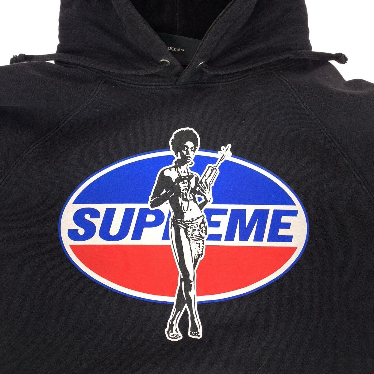 Supreme シュプリーム ヒステリックグラマー コラボ サイズM ブラック 黒 コットン パーカー フーディ  メンズ ABP