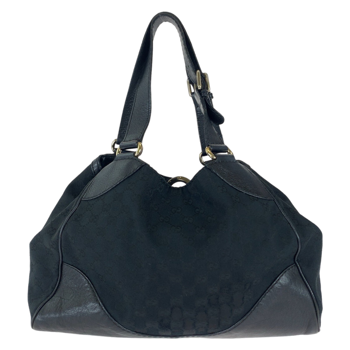 19783
GUCCI グッチ ブラック シルバー金具 GGキャンバス / レザー 223972 トートバッグ ショルダーバッグ レディース ABP