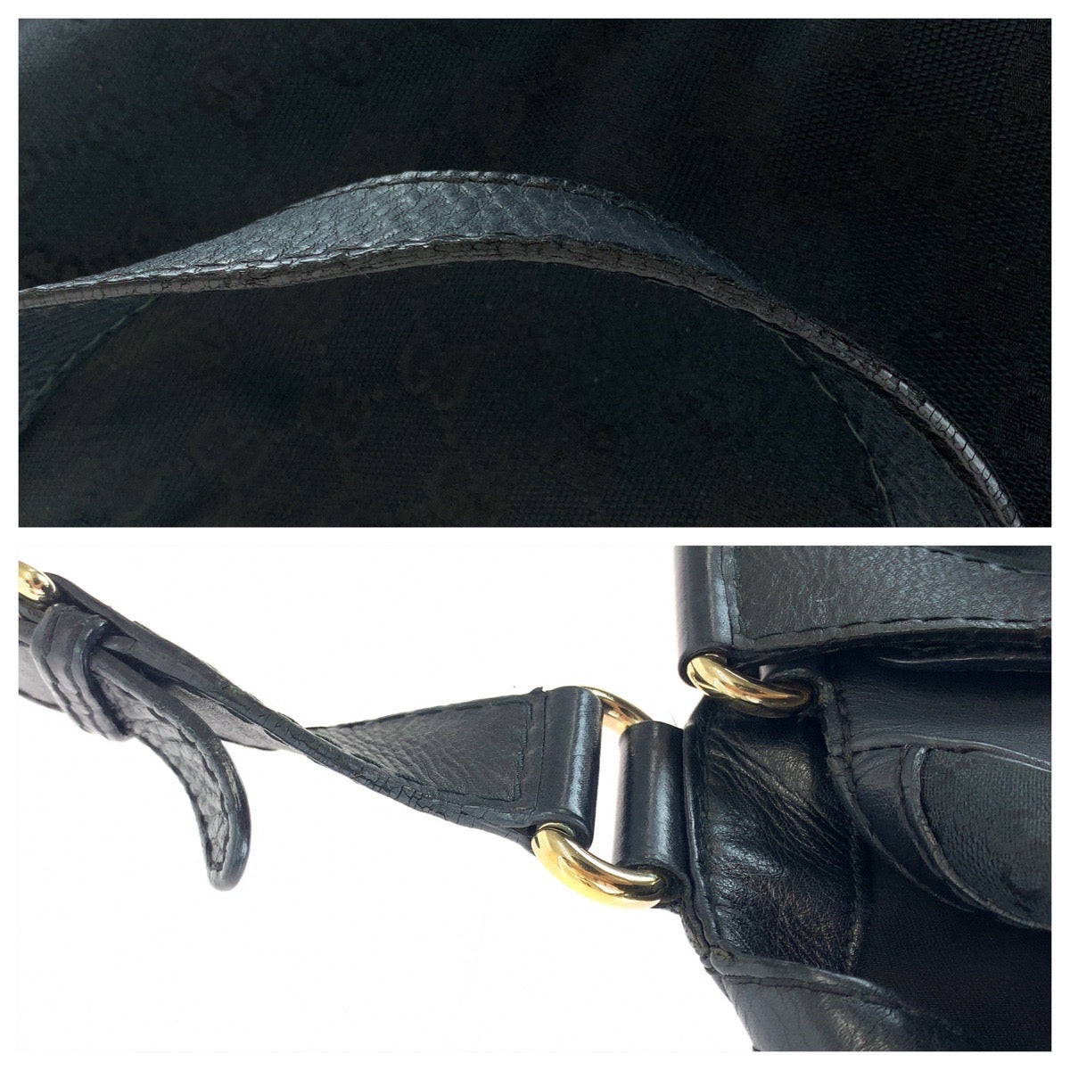 19783
GUCCI グッチ ブラック シルバー金具 GGキャンバス / レザー 223972 トートバッグ ショルダーバッグ レディース ABP