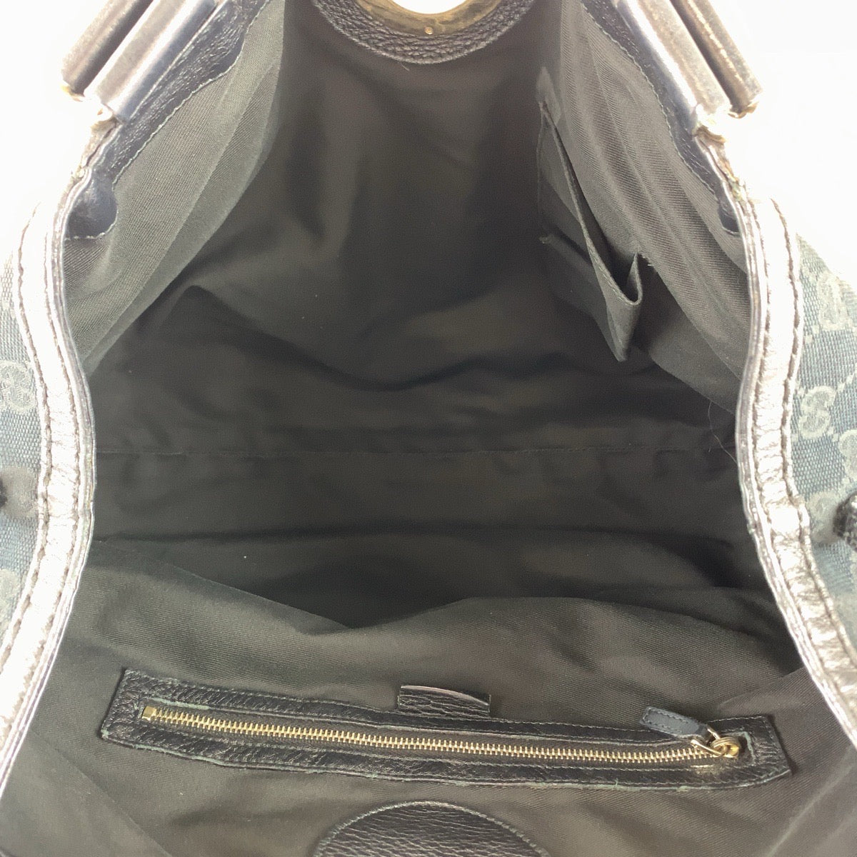 19783
GUCCI グッチ ブラック シルバー金具 GGキャンバス / レザー 223972 トートバッグ ショルダーバッグ レディース ABP