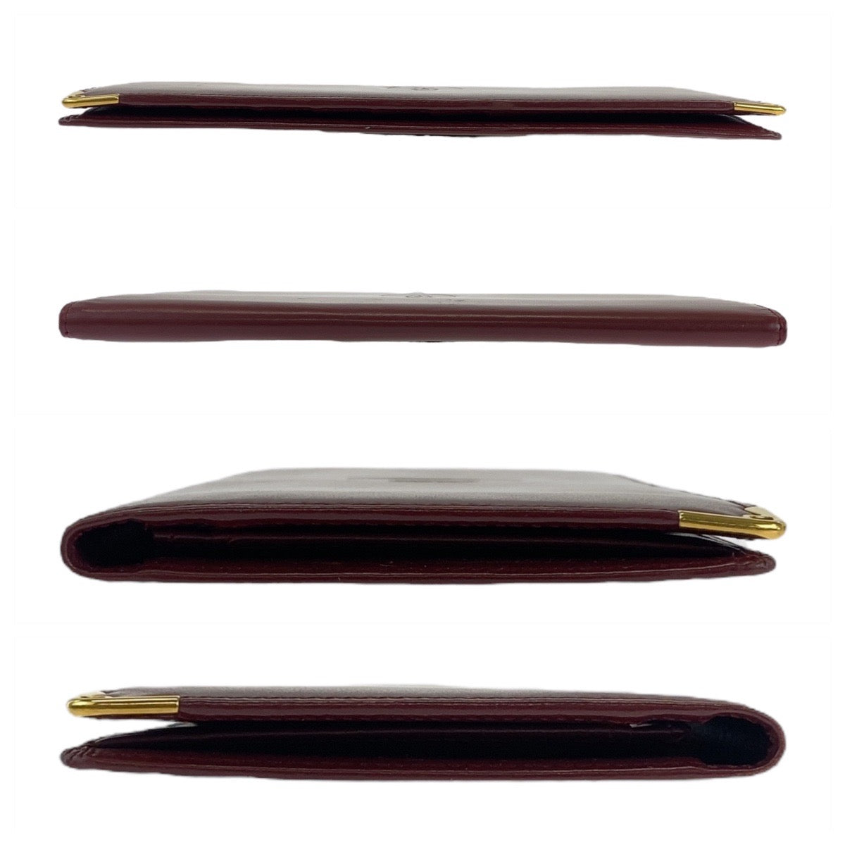 19787
CARTIER カルティエ マストライン ボルドー ゴールド金具 レザー 長財布 札入れ  メンズ ABP