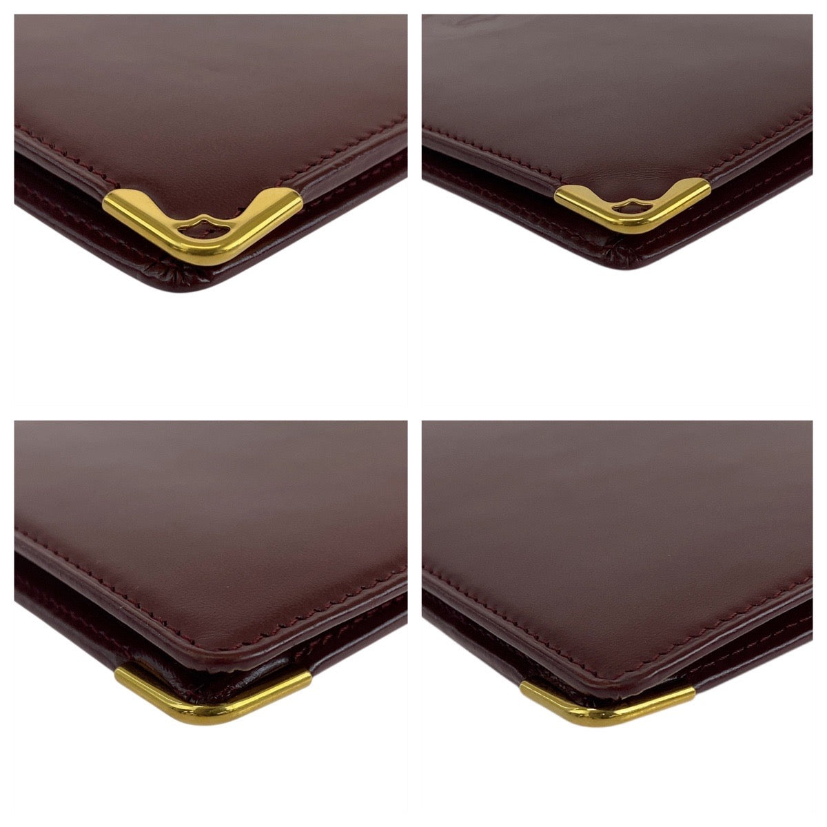 19787
CARTIER カルティエ マストライン ボルドー ゴールド金具 レザー 長財布 札入れ  メンズ ABP