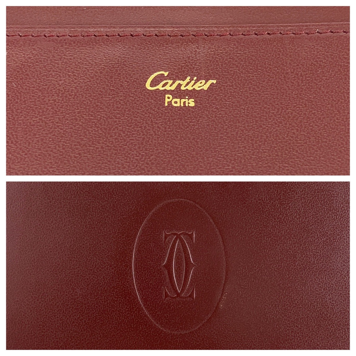 19787
CARTIER カルティエ マストライン ボルドー ゴールド金具 レザー 長財布 札入れ  メンズ ABP