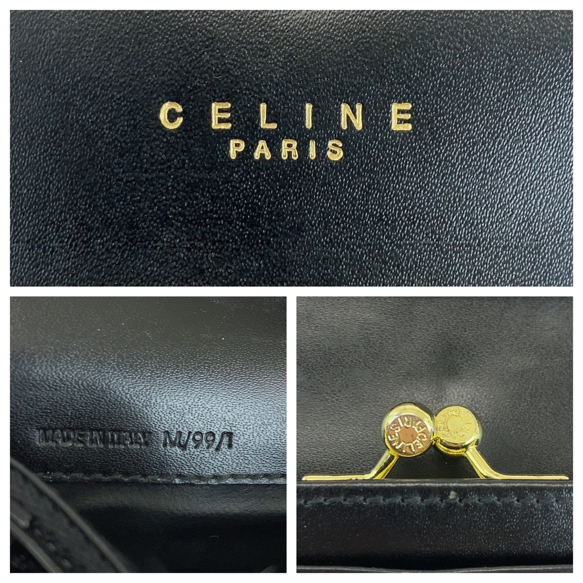 19788
CELINE セリーヌ マカダム ブラウン ブラック 黒 ゴールド金具 PVC M/99/1 長財布 ロングウォレット  レディース ABP