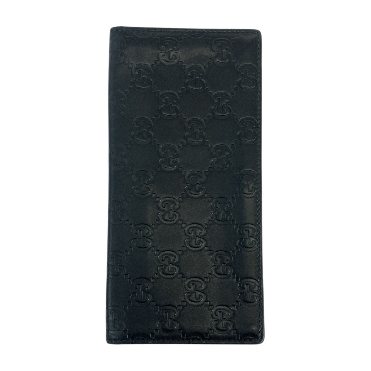 19789
GUCCI グッチ グッチシマ ブラック 黒 レザー 181715 長財布 札入れ メンズ ABP7