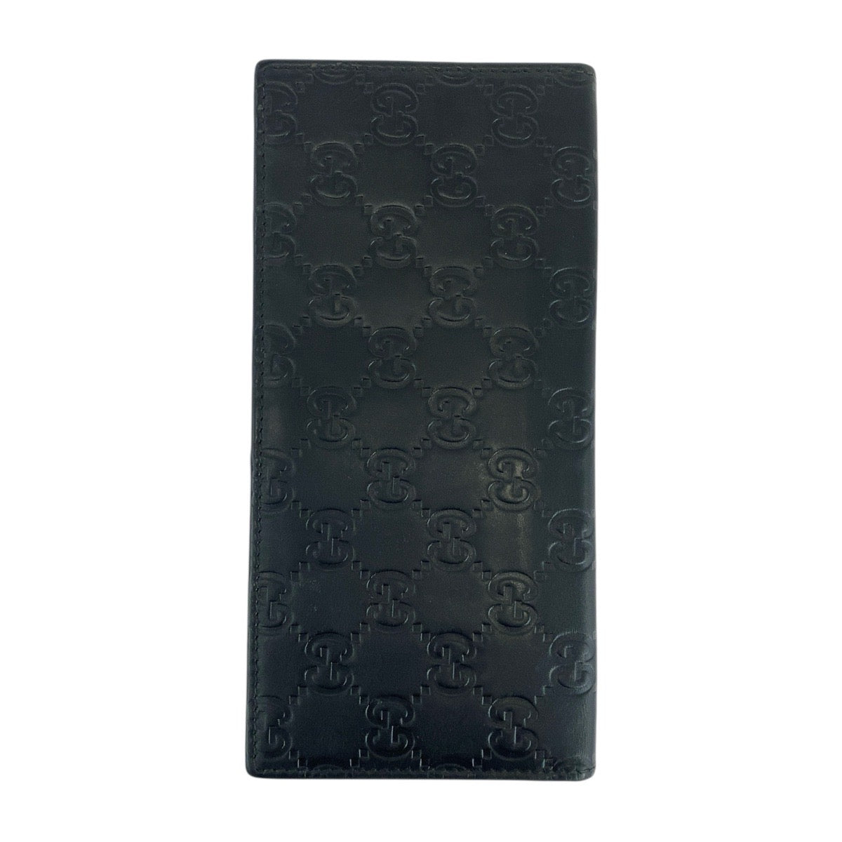 19789
GUCCI グッチ グッチシマ ブラック 黒 レザー 181715 長財布 札入れ メンズ ABP7