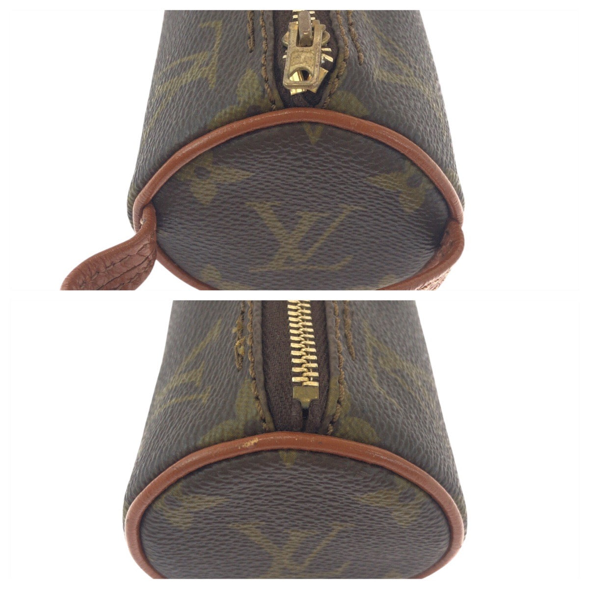 19795
LOUIS VUITTON ルイヴィトン モノグラム トゥルース・ロンド ブラウン 茶 ゴールド金具 レザー ポーチ ペンケース 男女兼用  レディース ABP