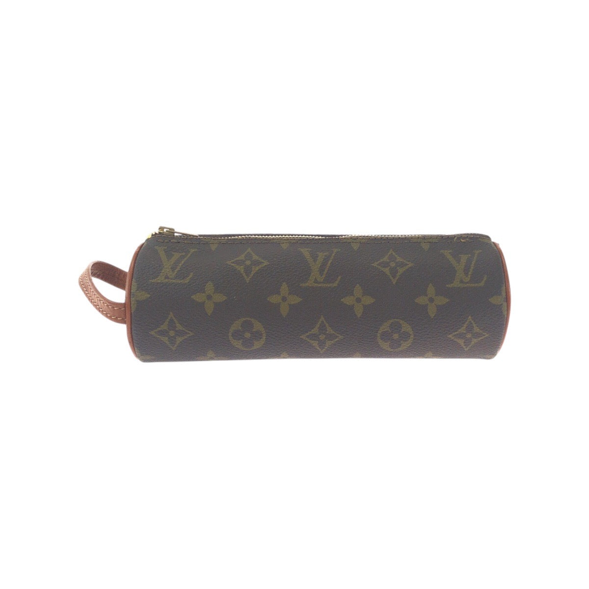19795
LOUIS VUITTON ルイヴィトン モノグラム トゥルース・ロンド ブラウン 茶 ゴールド金具 レザー ポーチ ペンケース 男女兼用  レディース ABP