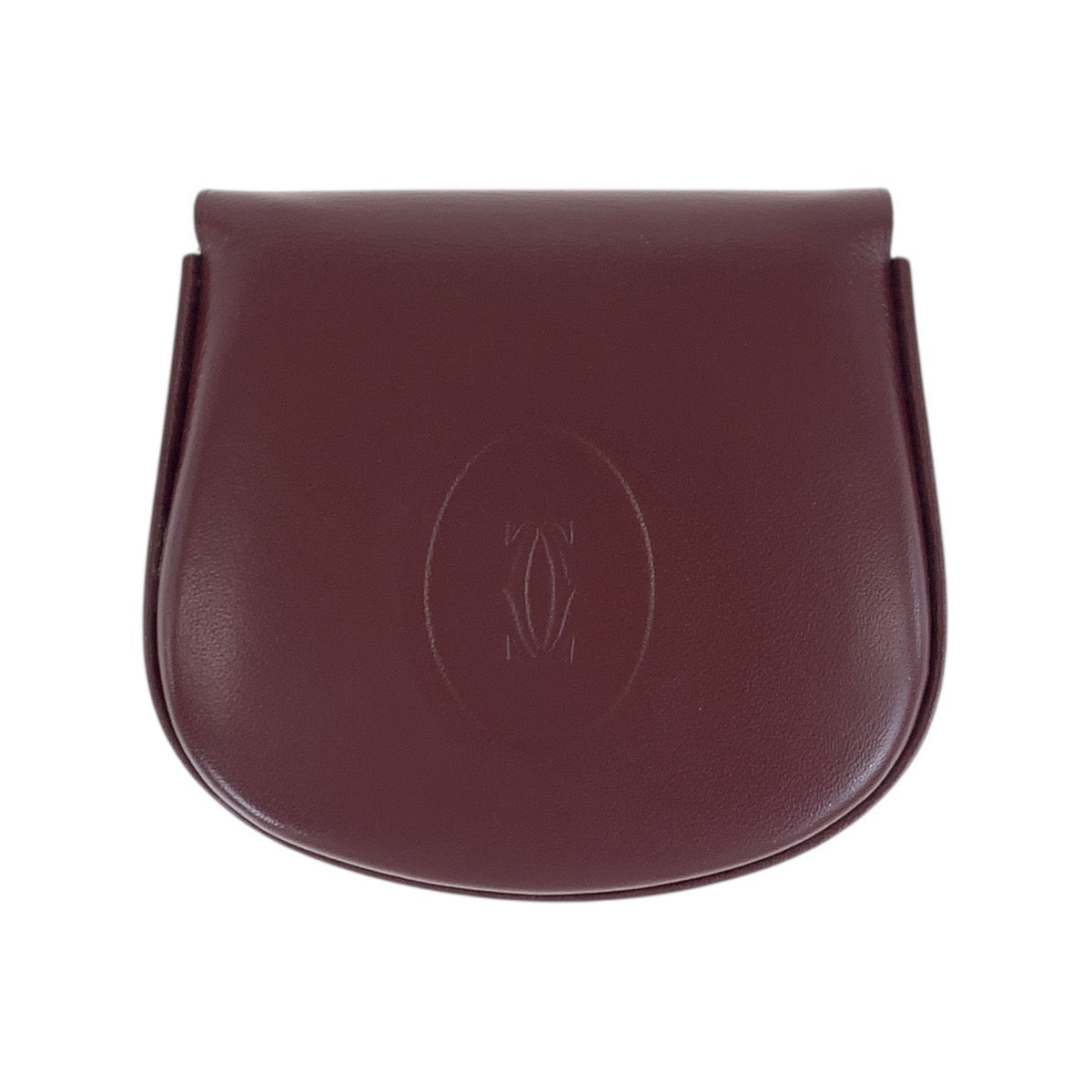 19796
CARTIER カルティエ ヴィンテージ マストライン ワインレッド ボルドー レザー コインケース 小銭入れ レディース A
