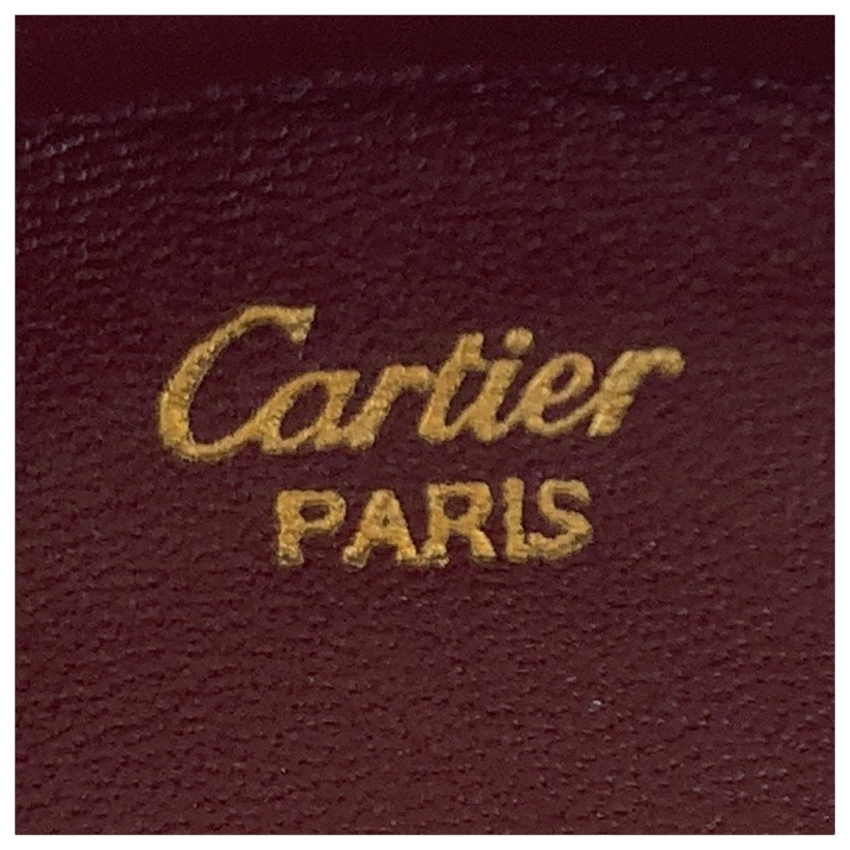 19796
CARTIER カルティエ ヴィンテージ マストライン ワインレッド ボルドー レザー コインケース 小銭入れ レディース A