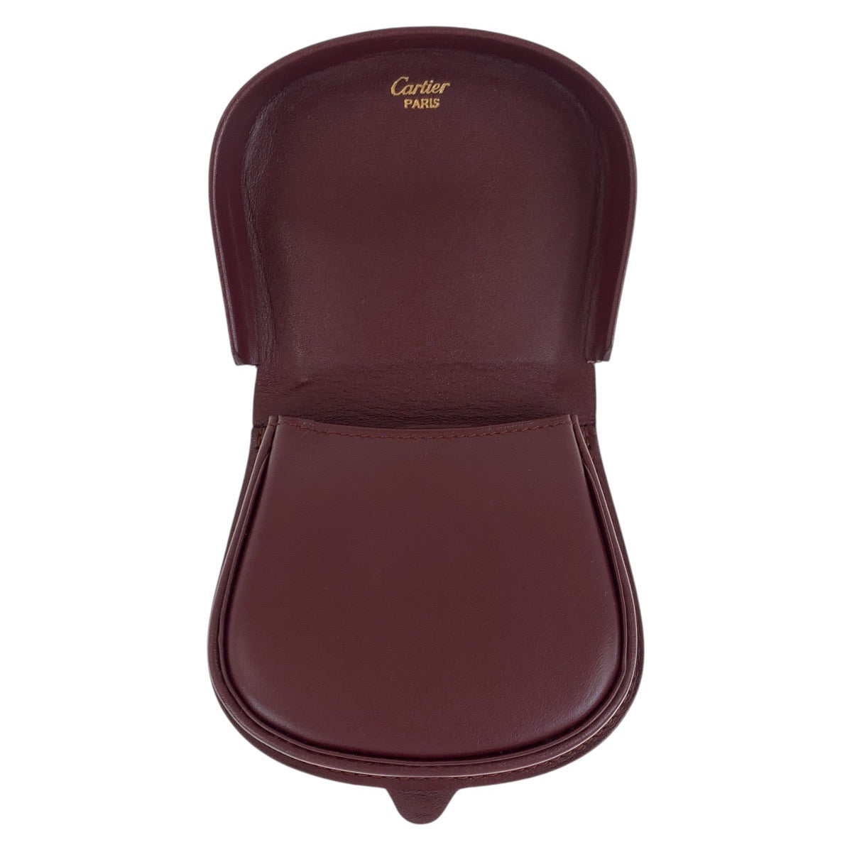 19796
CARTIER カルティエ ヴィンテージ マストライン ワインレッド ボルドー レザー コインケース 小銭入れ レディース A