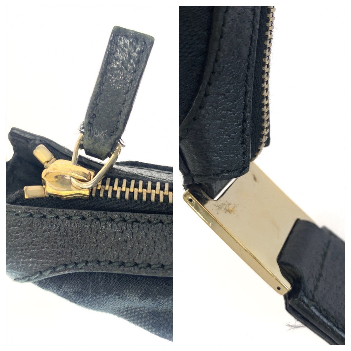 19811
GUCCI グッチ ホーボー ブラック 黒 シルバー金具 GGキャンバス / レザー 145757 ショルダーバッグ レディース ABP40