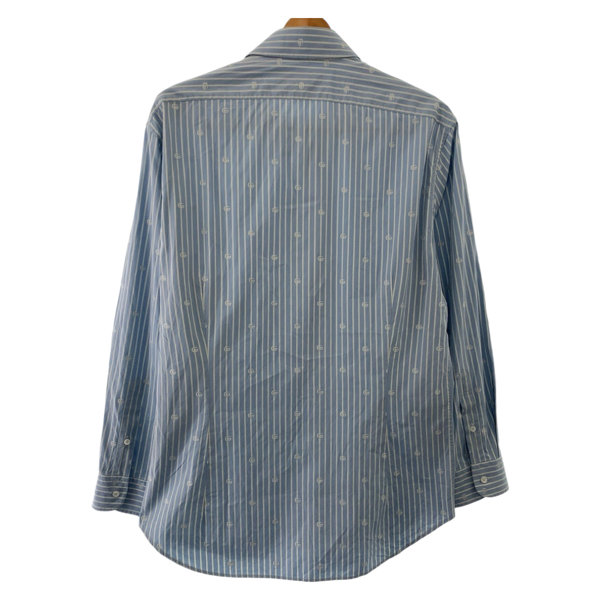 19812
GUCCI グッチ グッチ リド インターロッキング GGストライプ サイズ42 ライトブルー ホワイト コットン 625888 ZAFXS 長袖シャツ ドレスシャツ メンズ A40