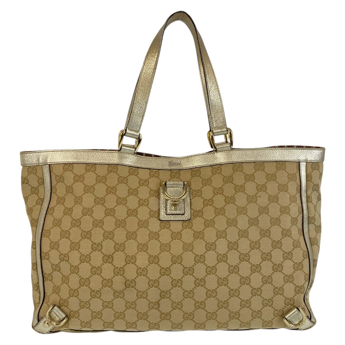 19817
GUCCI グッチ アビー ベージュ ゴールド金具 GGキャンバス / レザー 141472 トートバッグ ショルダーバッグ レディース AB35
