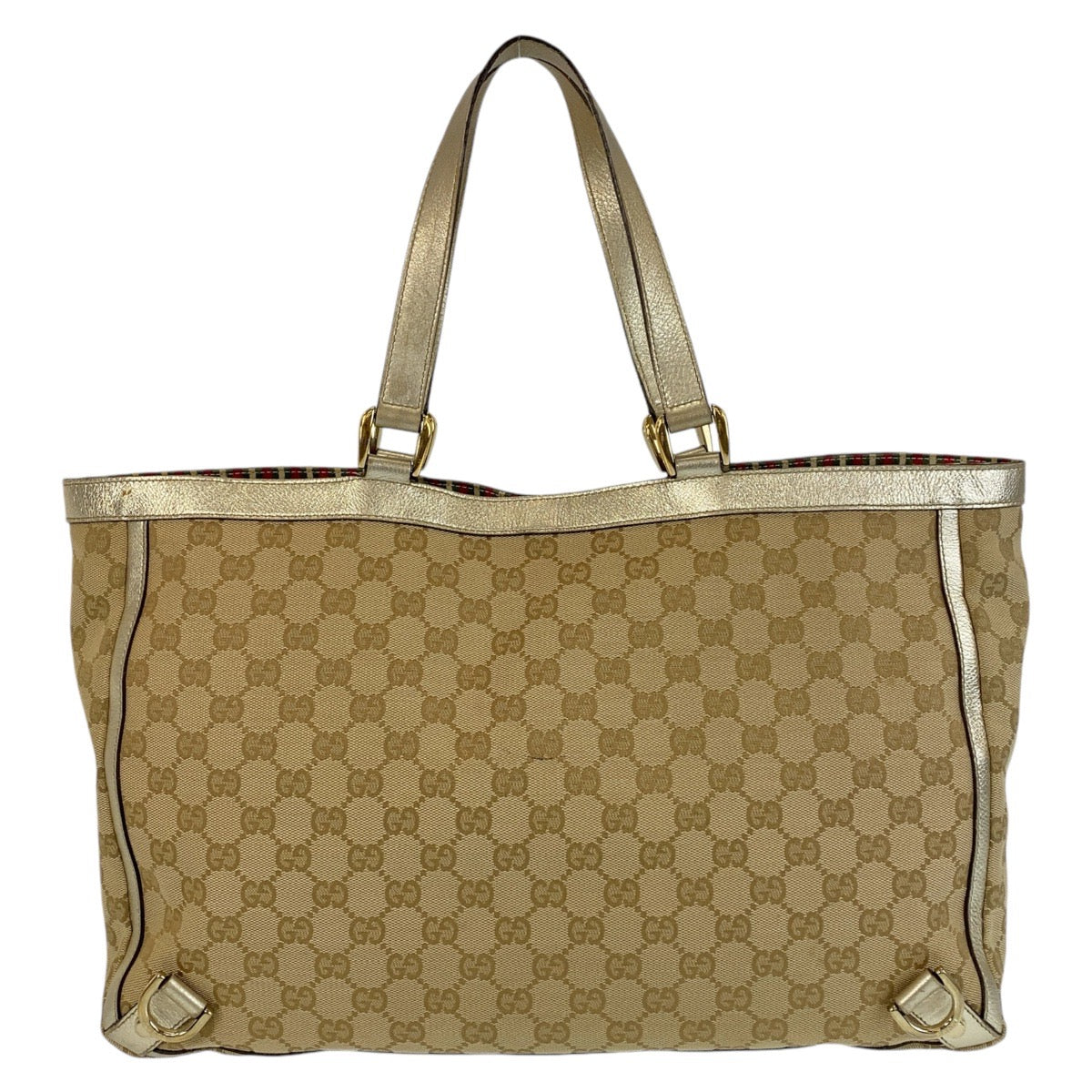 19817
GUCCI グッチ アビー ベージュ ゴールド金具 GGキャンバス / レザー 141472 トートバッグ ショルダーバッグ レディース AB35