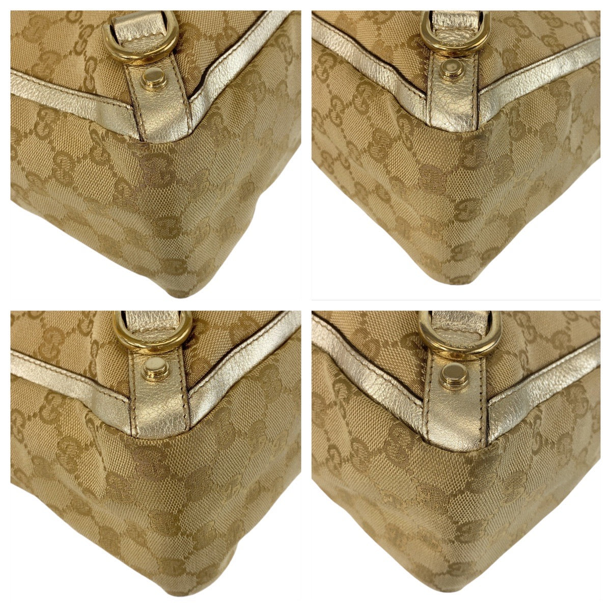 19817
GUCCI グッチ アビー ベージュ ゴールド金具 GGキャンバス / レザー 141472 トートバッグ ショルダーバッグ レディース AB35