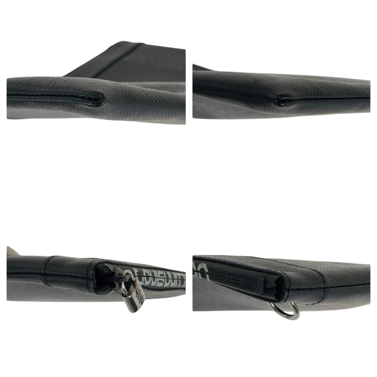 19824
LOUIS VUITTON ルイヴィトン タイガ ポシェットアポロ ブラック 黒 シルバー金具 レザー M30086 クラッチバッグ セカンドバッグ  メンズ ABP