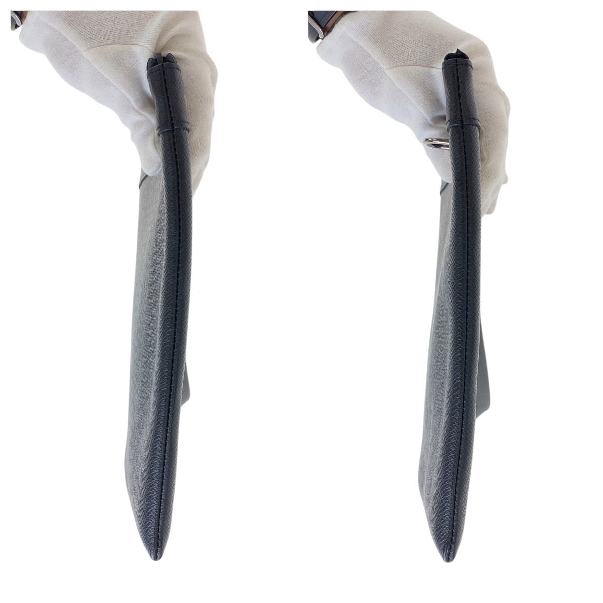 19824
LOUIS VUITTON ルイヴィトン タイガ ポシェットアポロ ブラック 黒 シルバー金具 レザー M30086 クラッチバッグ セカンドバッグ メンズ ABP