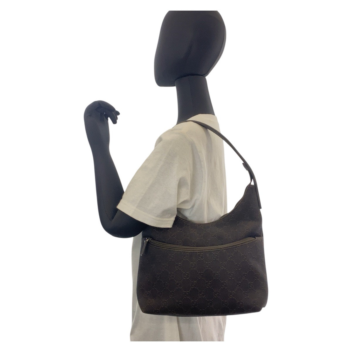 19826
GUCCI GG Canvas Shoulder Bag Brown 105649 Women's ABP