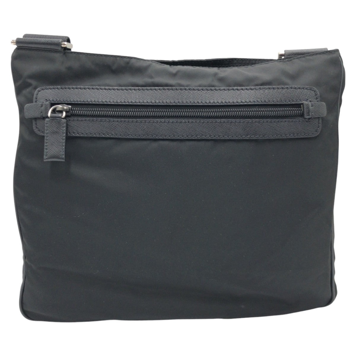 19828
PRADA プラダ テスート 三角ロゴ ブラック ナイロン ショルダーバック ポシェット  メンズ ABP