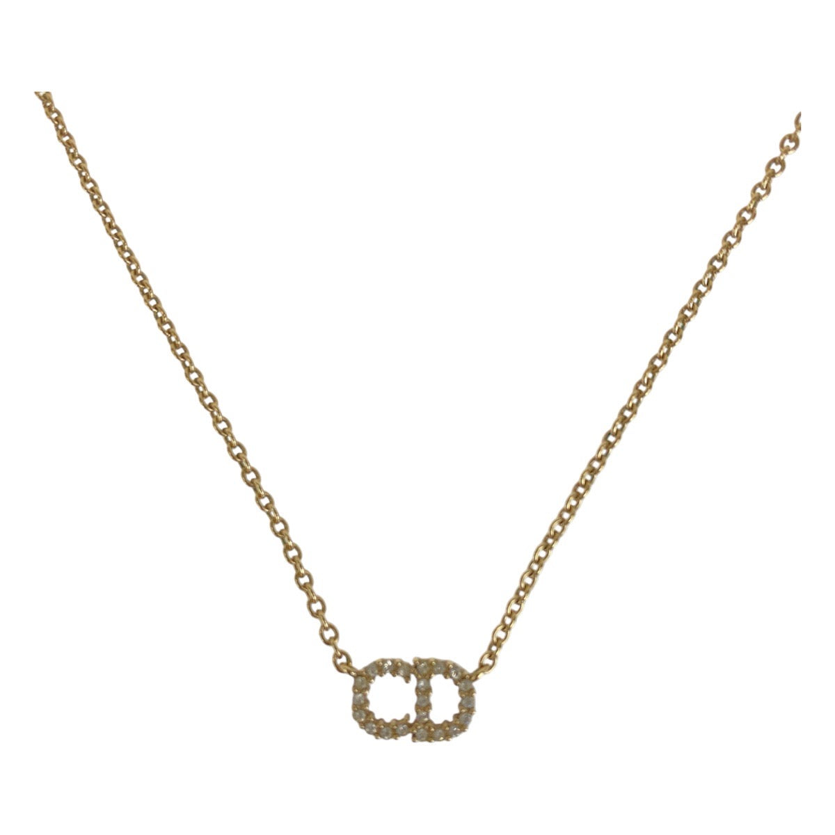 19835
Dior CLAIR D LUNE Gold Metal / Rhinestone Necklace Ladies A42