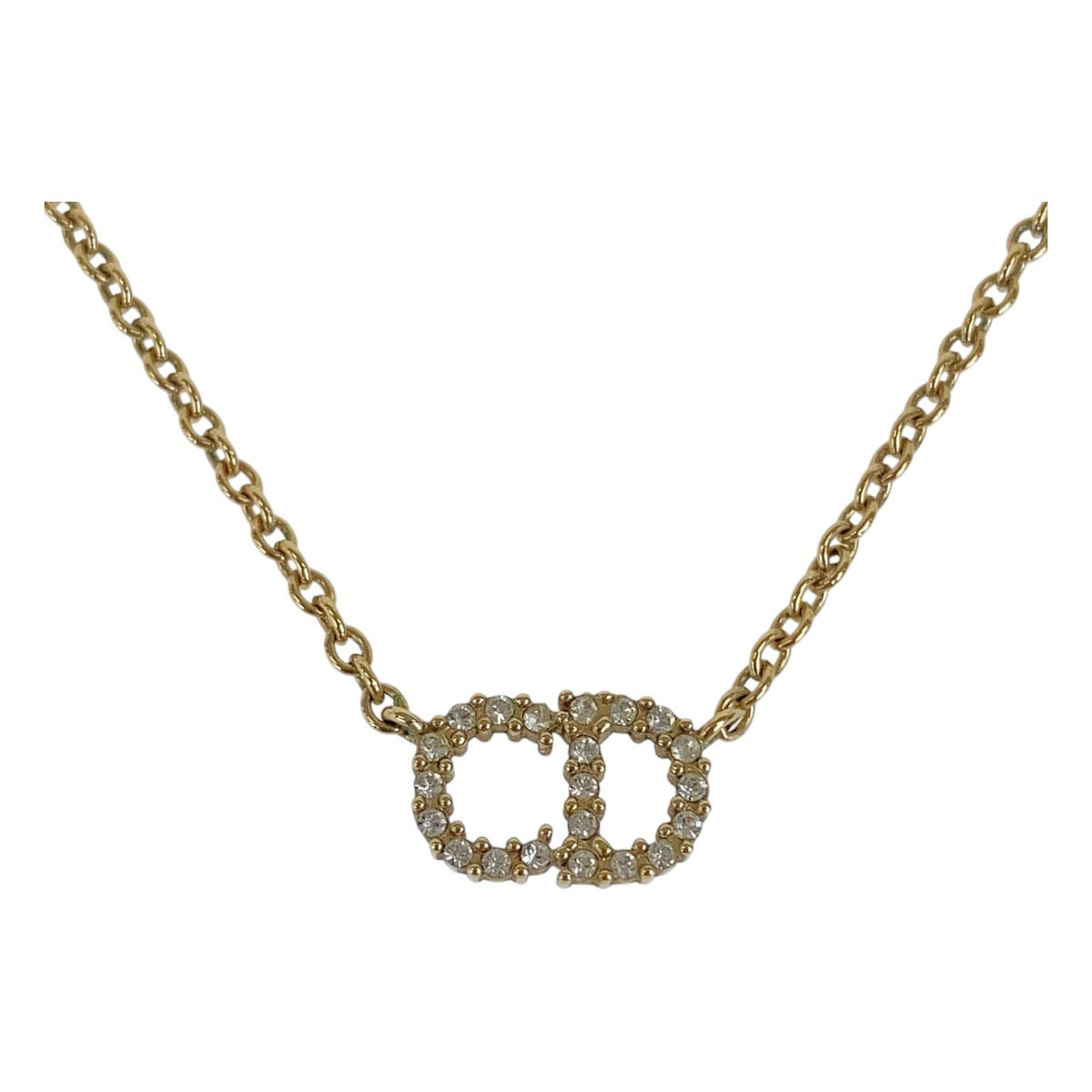 19835
Dior CLAIR D LUNE Gold Metal / Rhinestone Necklace Ladies A42