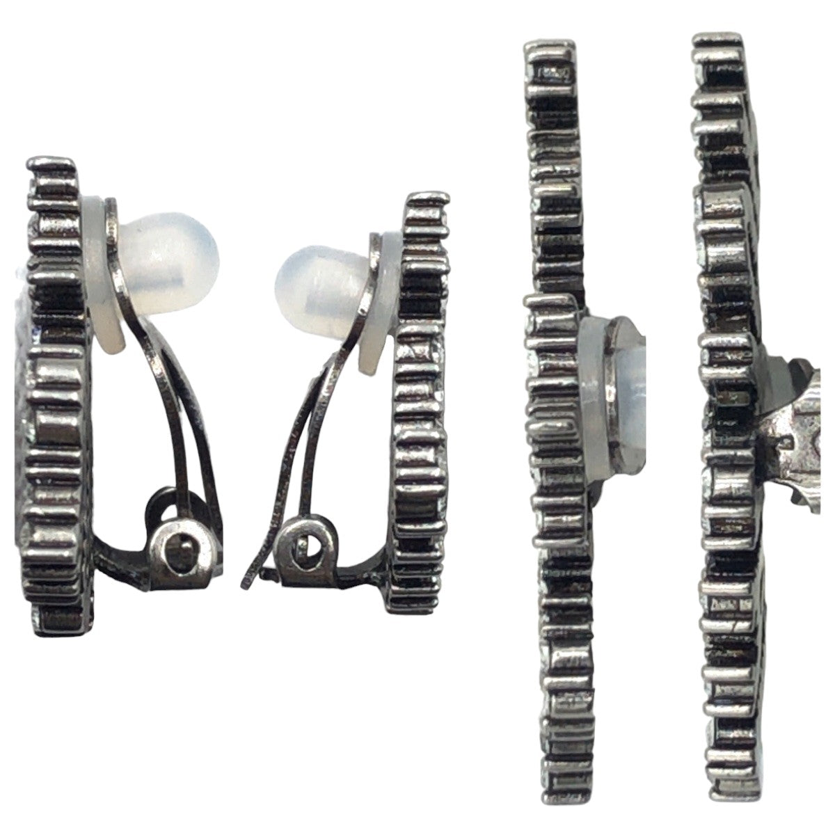 19837
Dior ディオール J'A DIOR Bee ラインストーン シルバー メタル イヤリング 耳飾り レディース SA