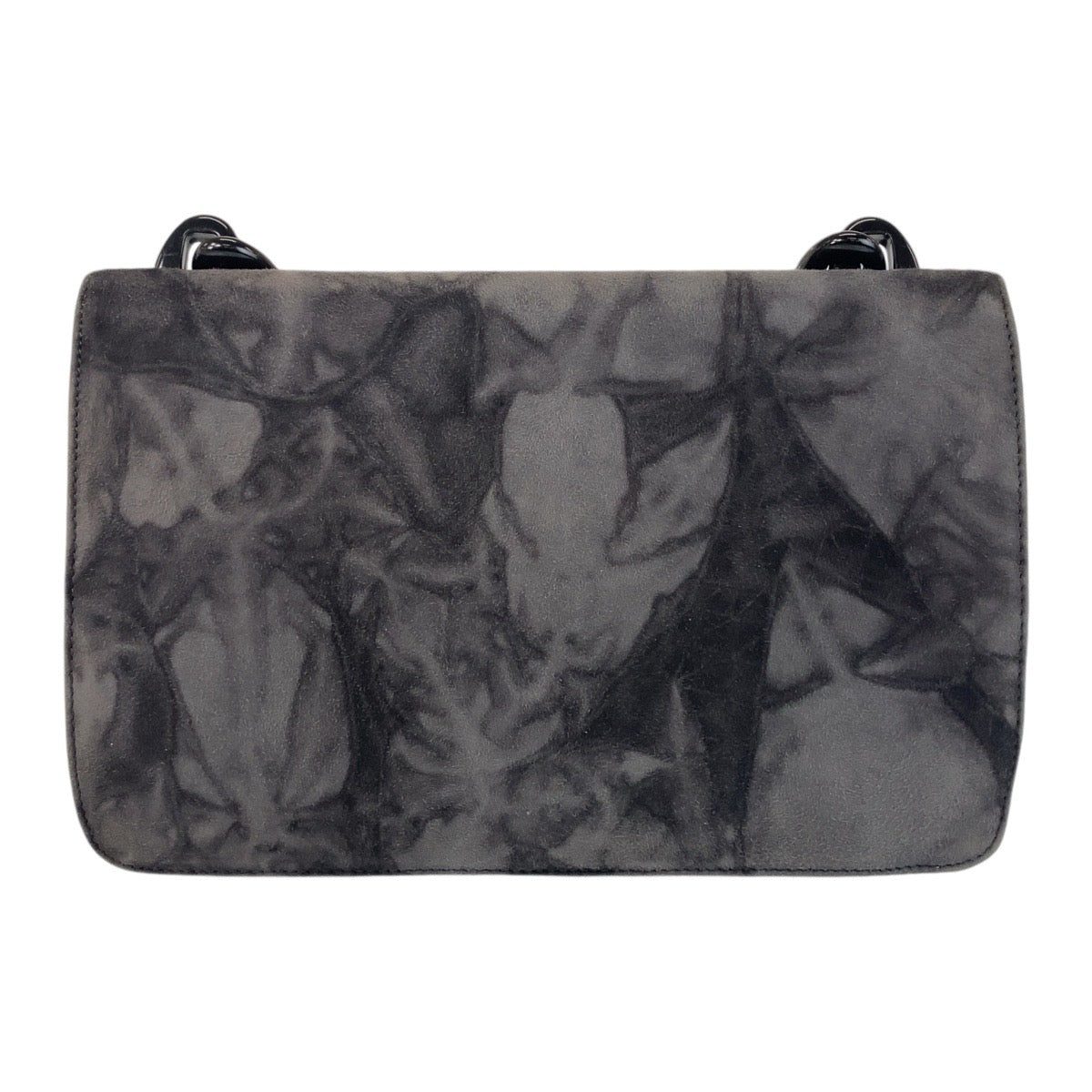 19838
PRADA プラダ プラチェーン グレー スウェード / プラスチック 斜め掛け ショルダーバッグ メッセンジャーバッグ  レディース ABP