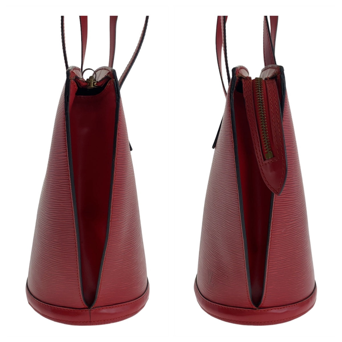 19841
LOUIS VUITTON ルイヴィトン エピ サンジャック カスティリアン レッド ゴールド金具 エピレザー M52277 トートバッグ ショルダーバッグ  レディース AB