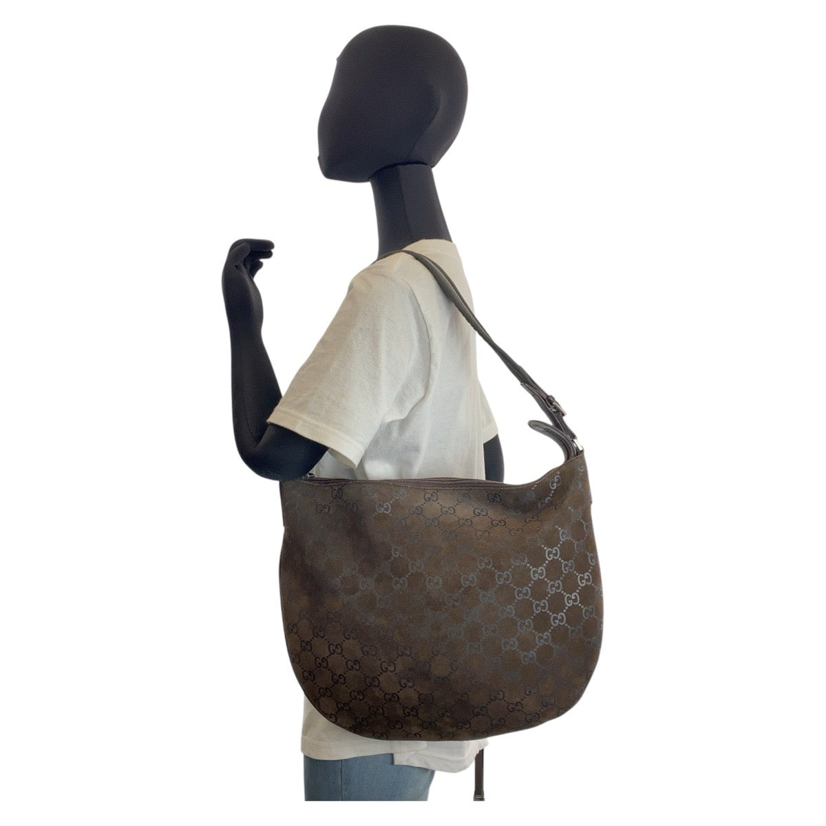 19845
GUCCI グッチ ブラウン GGキャンバス / スウェード 001 1206 ショルダーバッグ レディース AB35