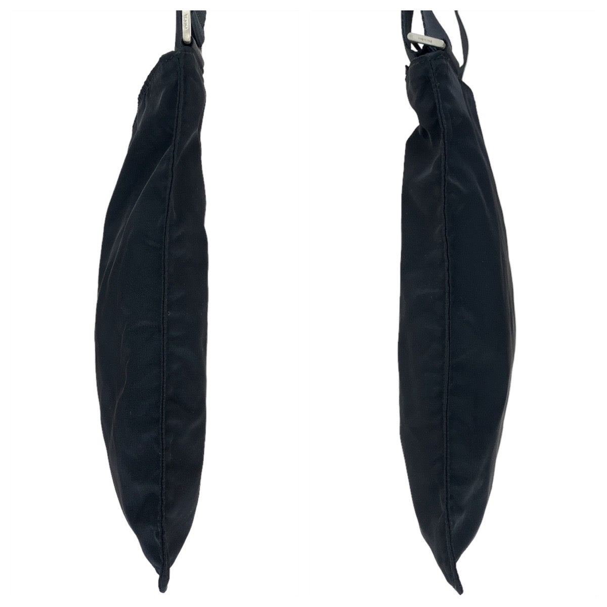 19846
PRADA プラダ テスート 三角ロゴプレート ブラック シルバー金具 ナイロン 斜め掛け ショルダーバッグ サコッシュ  メンズ ABP