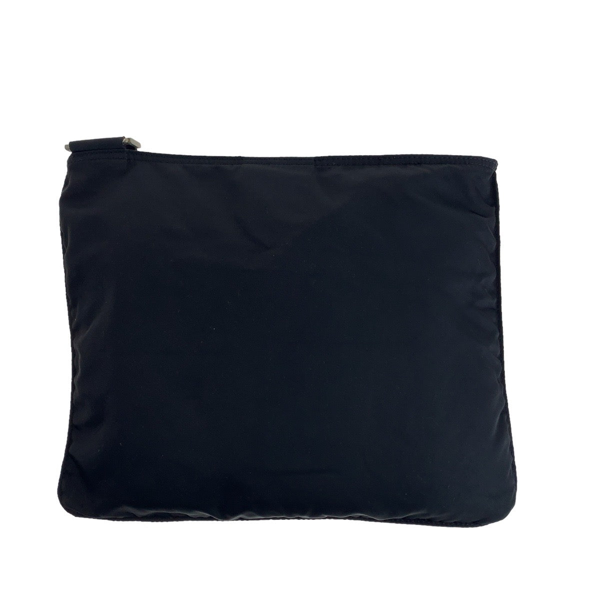 19847
PRADA プラダ テスート 三角ロゴプレート ブラック シルバー金具 ナイロン 斜め掛け ショルダーバッグ メッセンジャーバッグ  メンズ ABP