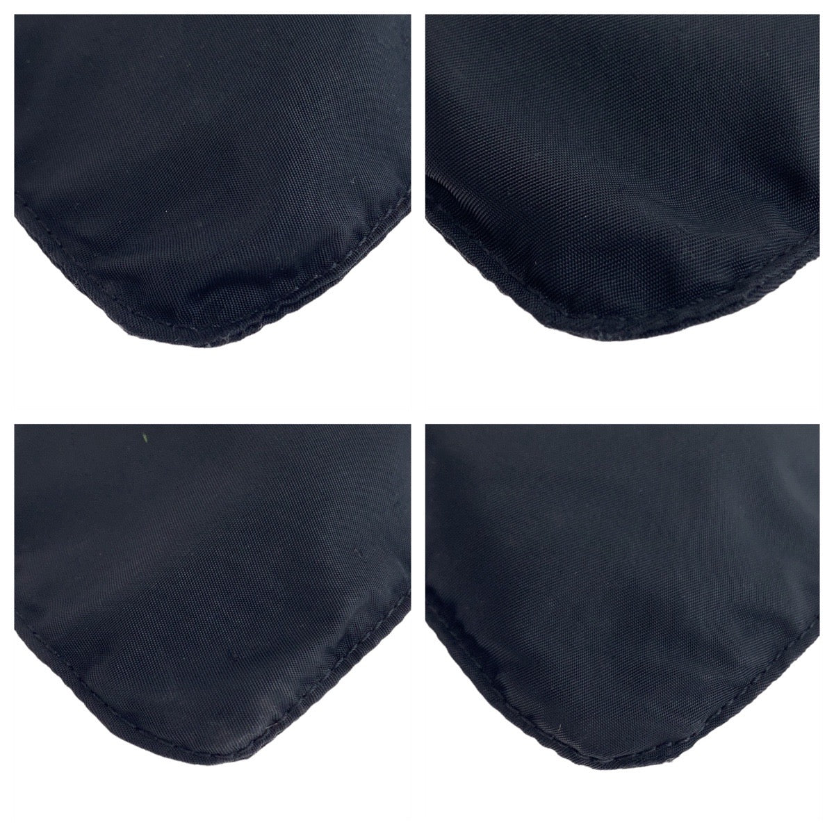 19847
PRADA プラダ テスート 三角ロゴプレート ブラック シルバー金具 ナイロン 斜め掛け ショルダーバッグ メッセンジャーバッグ  メンズ ABP