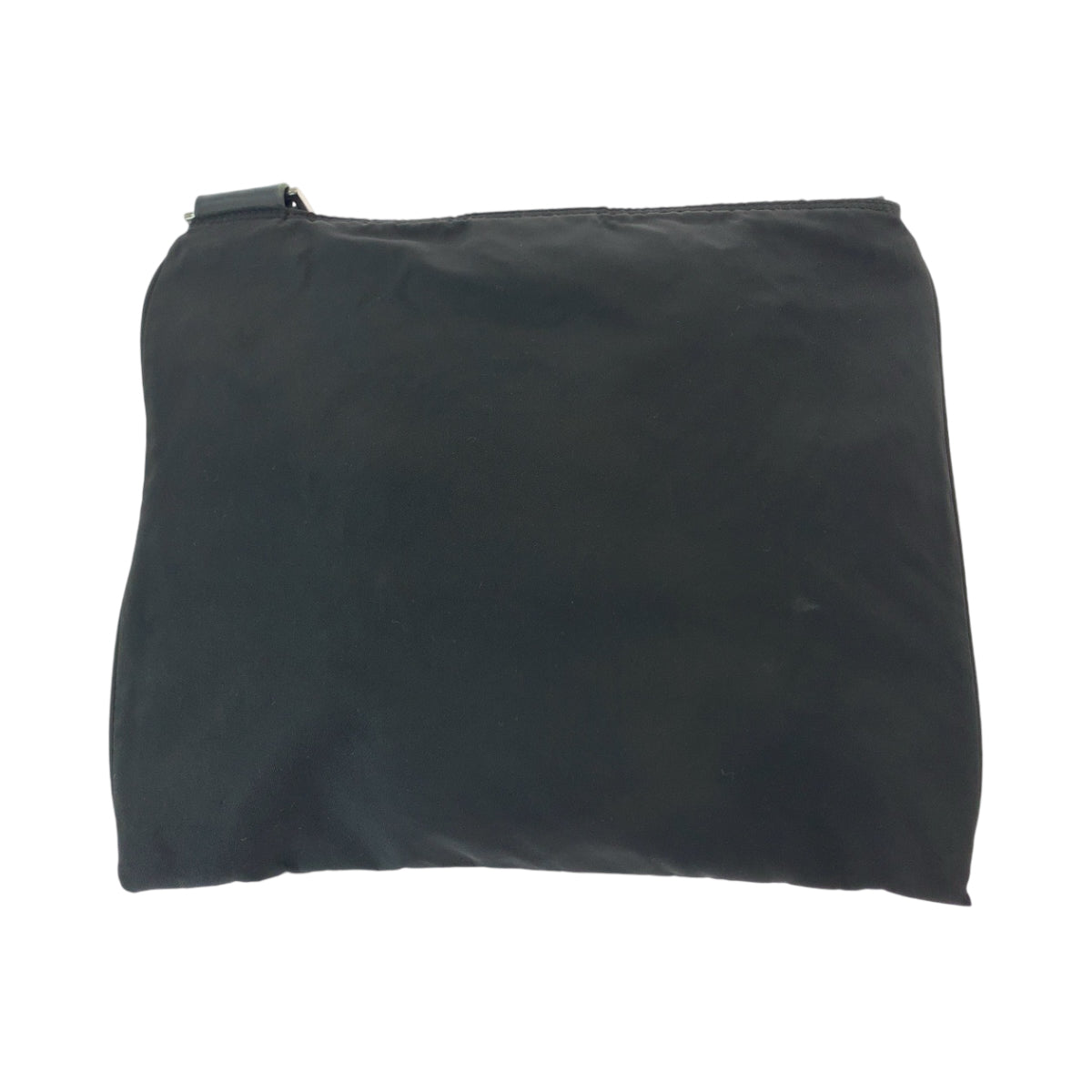 PRADA プラダ テスート 三角ロゴプレート ブラック シルバー金具 ナイロン 斜め掛け ショルダーバッグ ポシェット  レディース ABP