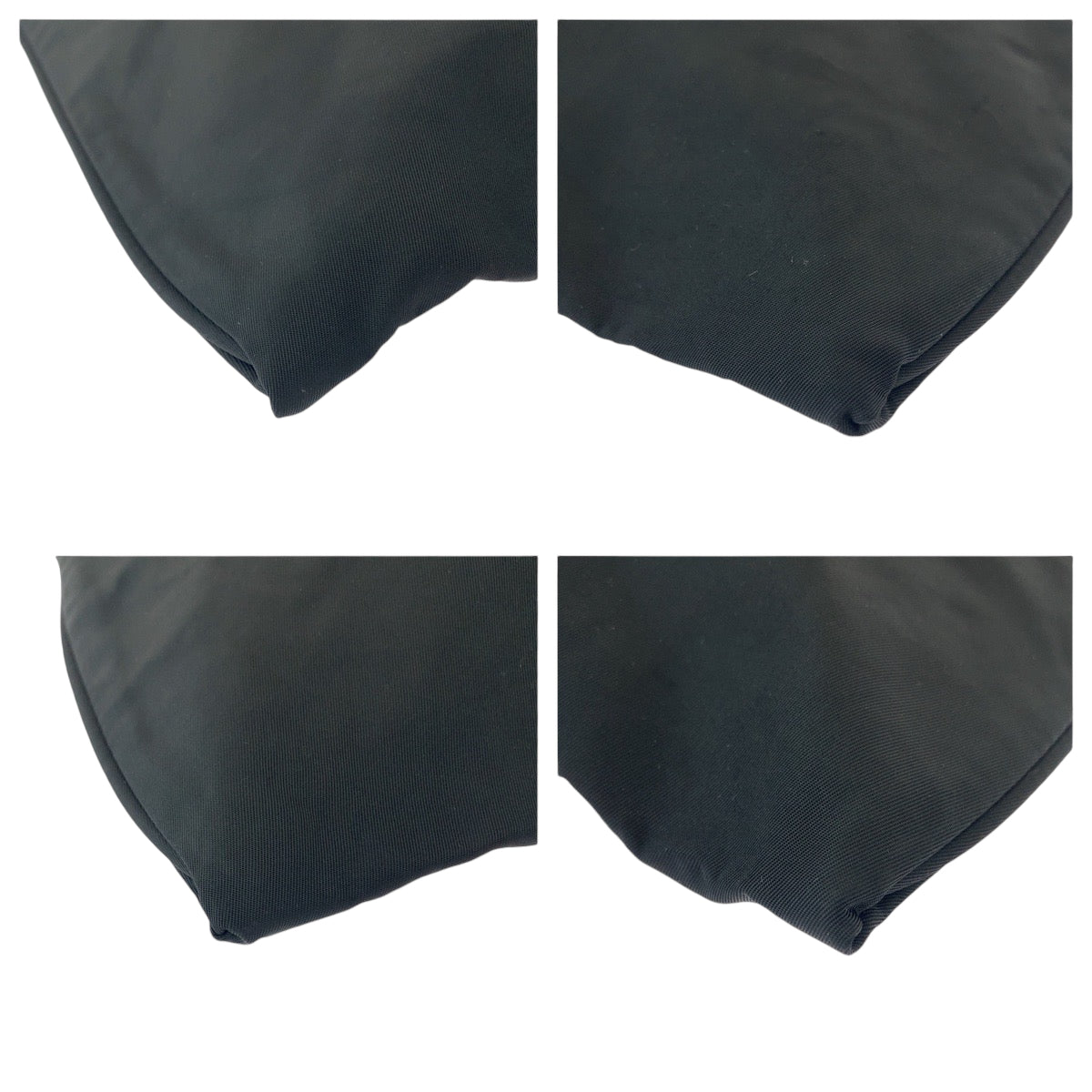 PRADA プラダ テスート 三角ロゴプレート ブラック シルバー金具 ナイロン 斜め掛け ショルダーバッグ ポシェット  レディース ABP