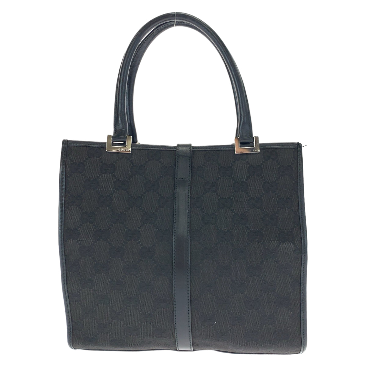 19851
GUCCI Jackie Black Silver Hardware GG Canvas 002 1065 Tote Bag Handbag Women's ABP34