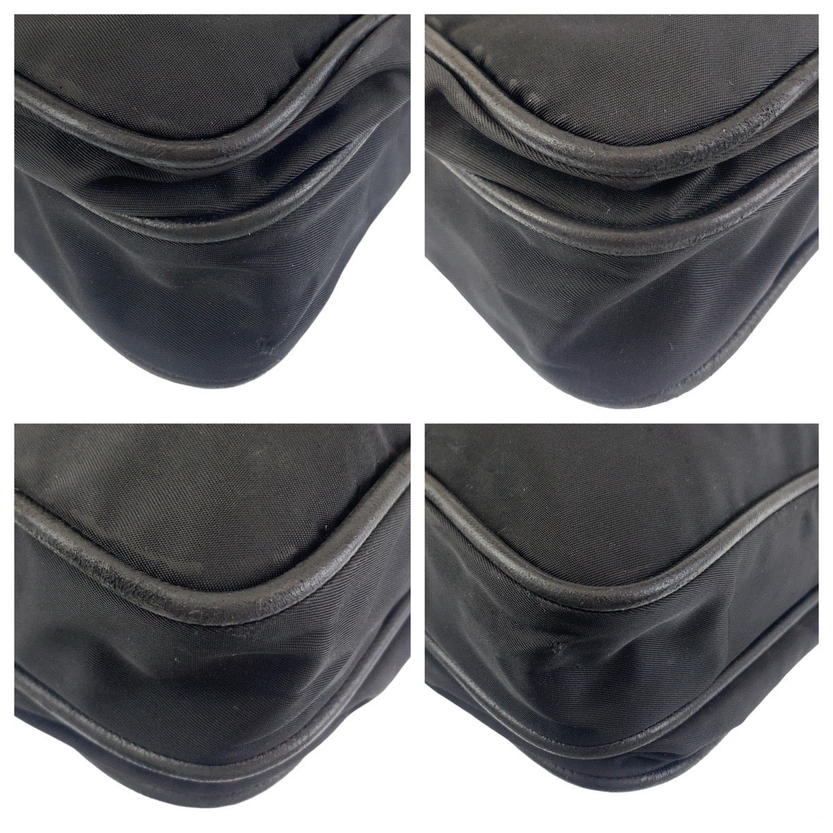 19858
PRADA プラダ テスート 三角ロゴプレート ブラック シルバー金具 ナイロン ショルダーバッグ メッセンジャーバッグ メンズ ABP