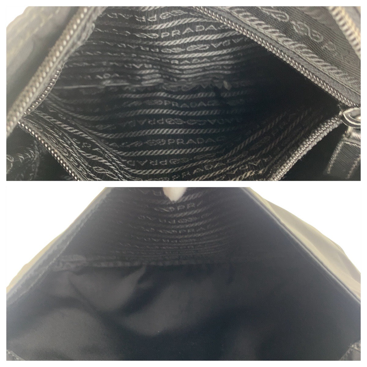 19858
PRADA プラダ テスート 三角ロゴプレート ブラック シルバー金具 ナイロン ショルダーバッグ メッセンジャーバッグ メンズ ABP