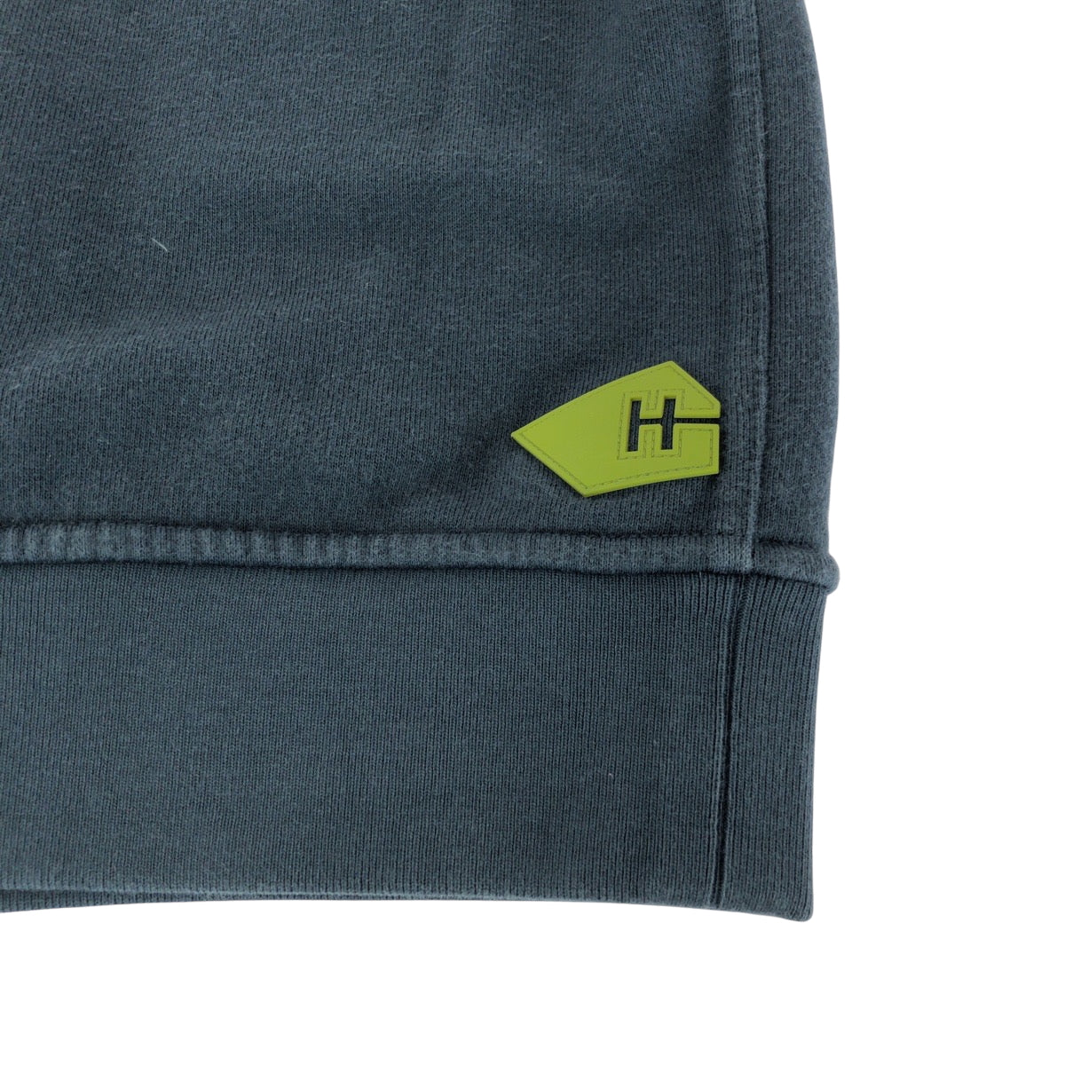 19860
HERMES エルメス ゴスコロレ サイズM ダークグリーン ライトグリーン コットン スウェットシャツ トレーナー メンズ AB35