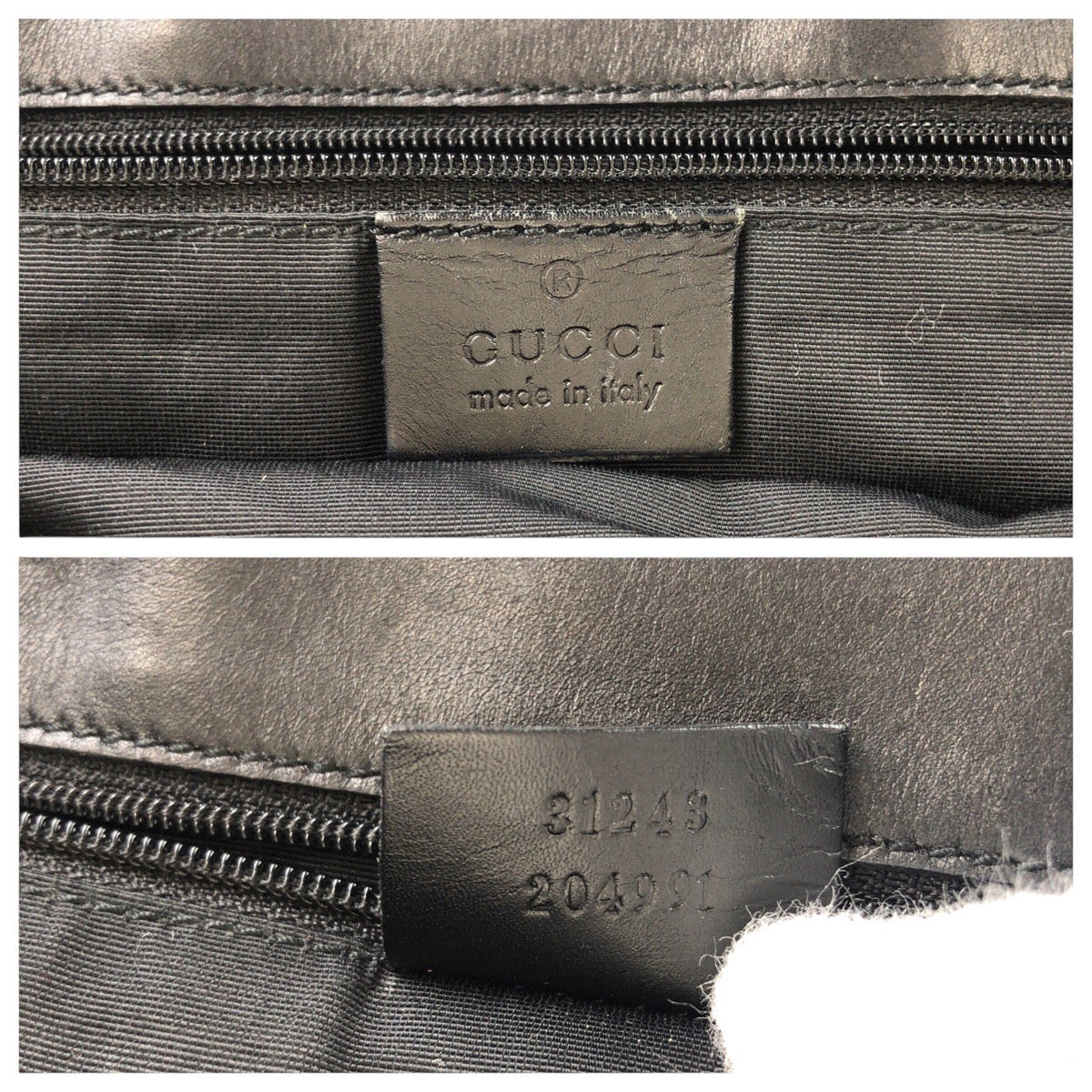 19872
GUCCI グッチ ブラック 黒 シルバー金具 GGキャンバス / レザー 31243 トートバッグ ショルダーバッグ レディース AB27