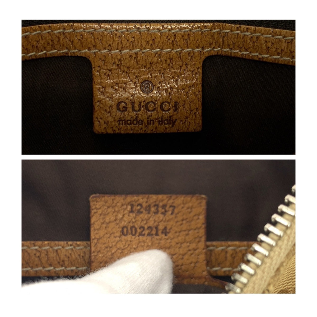 19874
GUCCI Beige Camel Silver Hardware GG Canvas 124357 Shoulder Bag Shoulder Carry Women's AB29