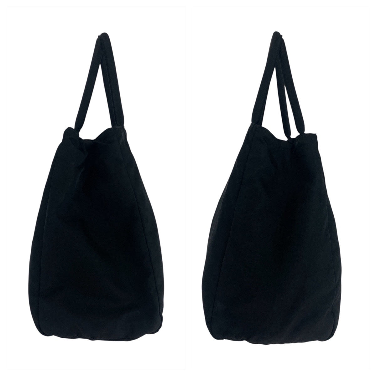 19875
PRADA プラダ テスート 三角ロゴプレート ブラック 黒 シルバー金具 ナイロン トートバッグ ショルダーバッグ レディース AB27