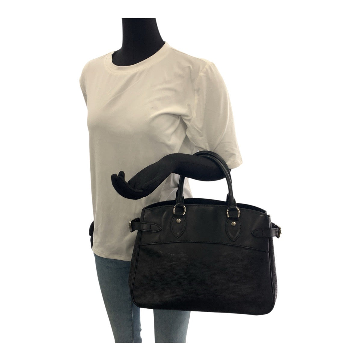 19877
LOUIS VUITTON ルイヴィトン エピ パッシィPM ノワール ブラック 黒 シルバー金具 エピレザー M59262 ハンドバッグ ショルダーバッグ レディース AB43