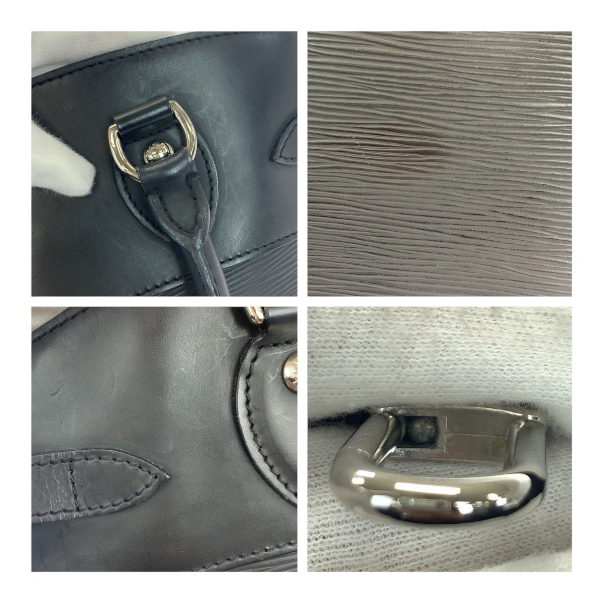 19877
LOUIS VUITTON ルイヴィトン エピ パッシィPM ノワール ブラック 黒 シルバー金具 エピレザー M59262 ハンドバッグ ショルダーバッグ レディース AB43