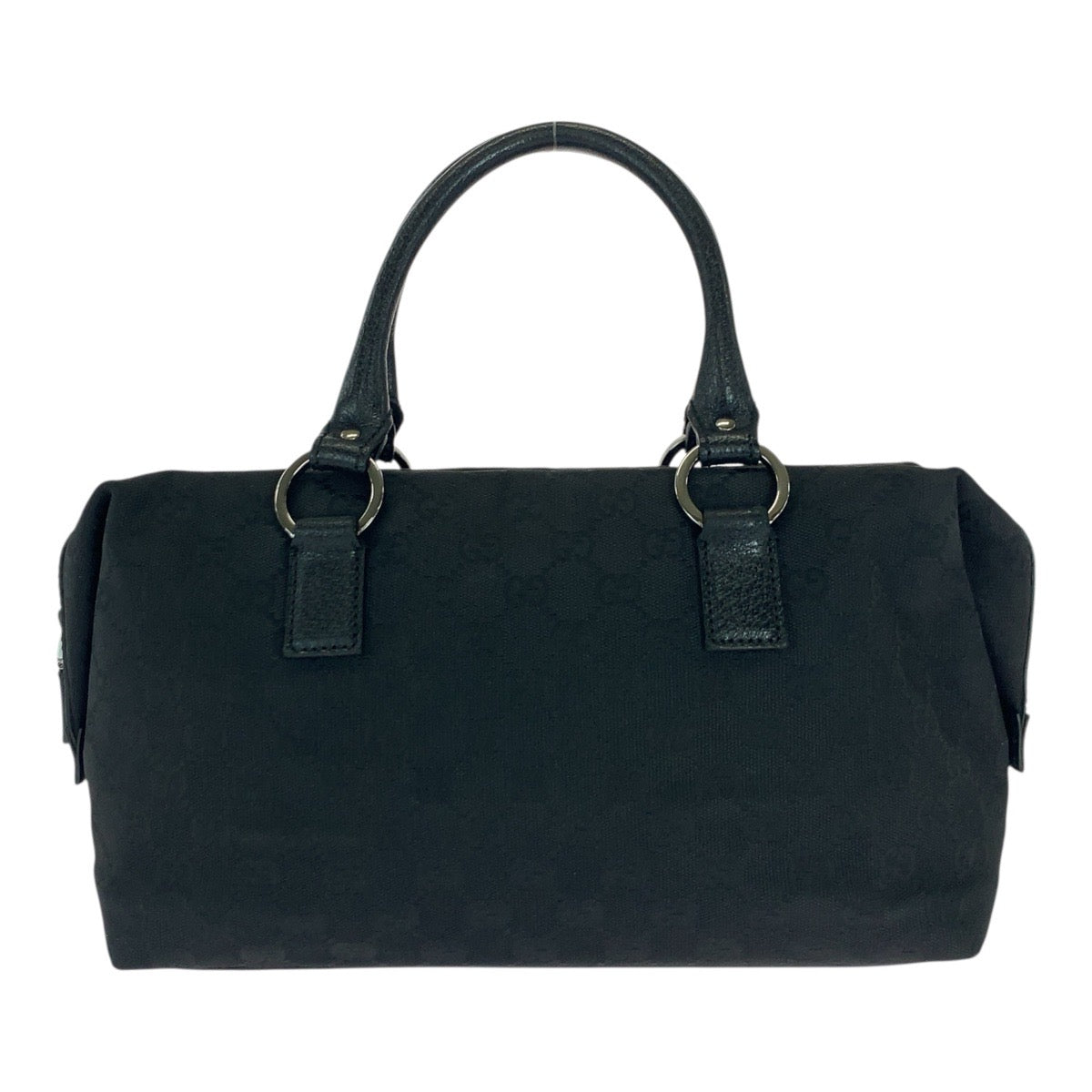 19881
GUCCI グッチ ブラック 黒 シルバー金具 GGキャンバス 113009 ハンドバッグ レディース ABP34